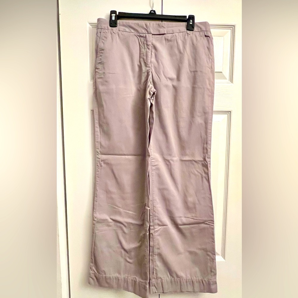 JCrew Grey Wide Leg Khaki Pants